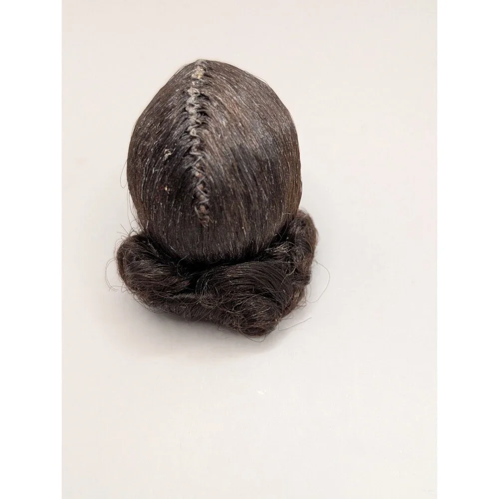 Vintage Madame Alexander  Doll head parts replacement black hair.